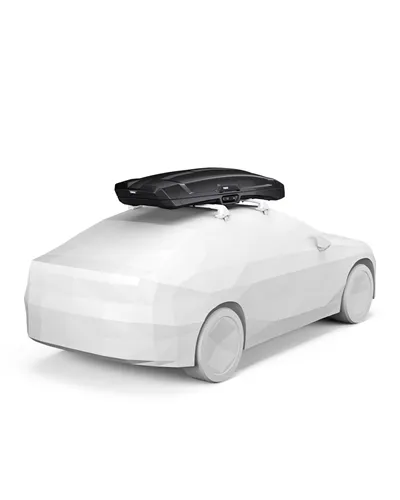 Thule Vector Alpine Box da Tetto 380 Litri Doppia Apertura, Nero Metallizzato
