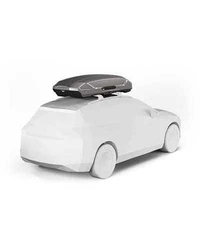Thule Motion 3 XXL Box da Tetto 590 Litri Doppia Apertura, Titanio Lucido