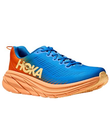 Hoka One One Rincon 3 Men's Running Shoes, Coastal Sky/Vibrant Orange