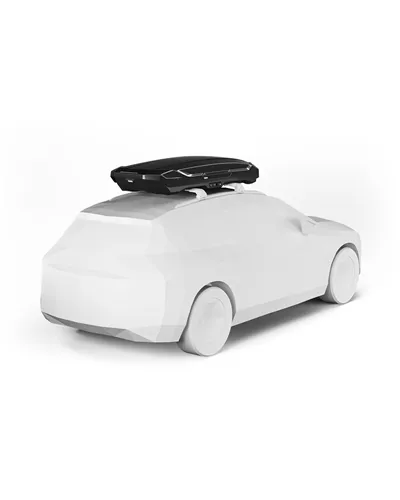 Thule Motion 3 XL Low Roof-Mounted Cargo Box 400 Liters Dual-Side, Black Glossy