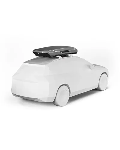 Thule Motion 3 XL Low Roof-Mounted Cargo Box 400 Liters Dual-Side, Titan Glossy