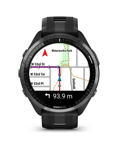 Garmin Forerunner 965 GPS Smartwatch Wrist-Based HR, Black/Powder Gray