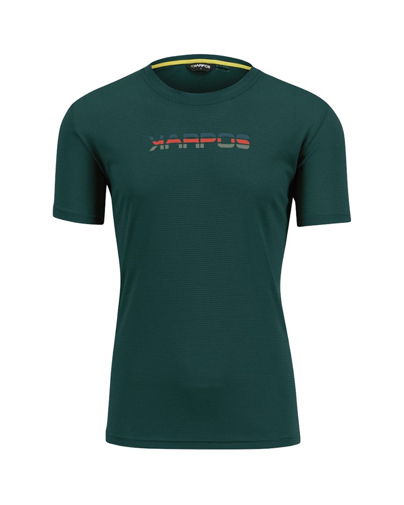 Karpos Loma Men's T-Shirt, Dark Sea/Paprika