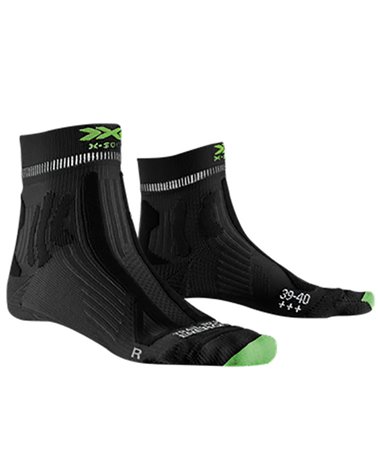 X-Bionic X-Socks Trail Run Energy 4.0 Running Socks, Opal Black/Effektor Green