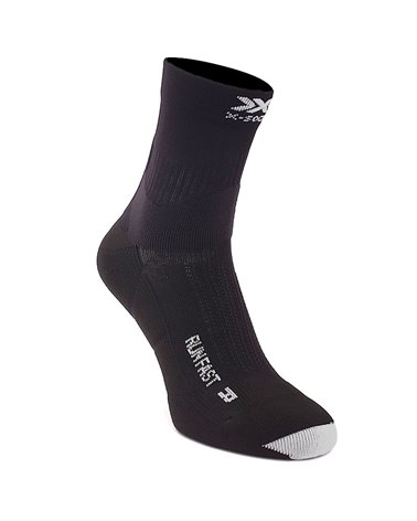 X-Bionic X-Socks Run Fast 4.0 Calze Running, Opal Black/Arctic White