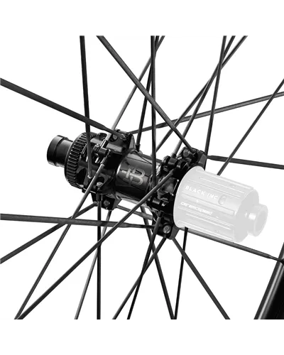Black Inc Integrated Aero Carbon Barstem 100/400mm, Black