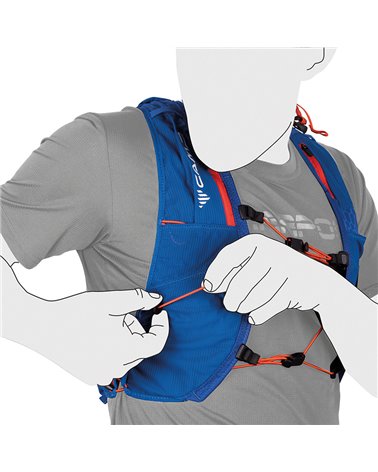 Camp Trail Force 10 Hydratation Compatible Trail Running Pack/Vest, Blue