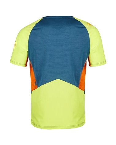 La Sportiva Compass Men's T-Shirt, Storm Blue/Lime Punch