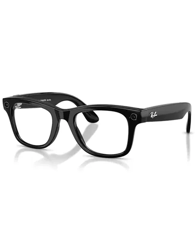 Ray-Ban Meta Wayfarer Gen2 AI Performance Glasses Polished Black/Clear-Graphite Green Transitions