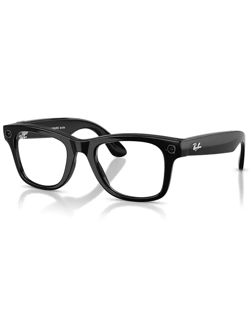 Ray-Ban Meta Wayfarer Gen2 AI Performance Glasses Polished Black/Clear-Graphite Green Transitions
