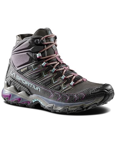 La Sportiva Ultra Raptor II MID GTX Gore-Tex Women's Speed Hiking Shoes, Carbon/Iceberg