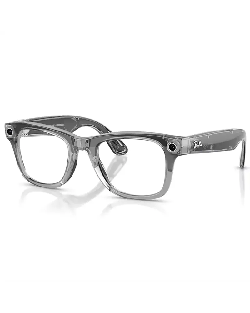 Ray-Ban Meta Wayfarer Gen2 Occhiali AI Performance Grigio Trsparente Lucido/Transitions Trasparente/Zaffiro