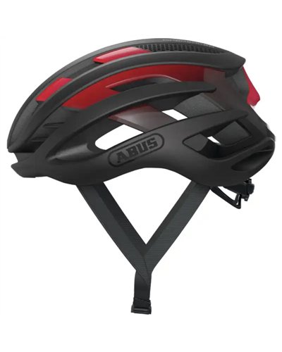 Abus AirBreaker Casco Strada, Nero/Rosso