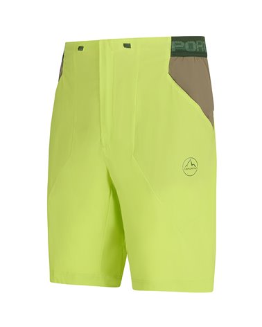 La Sportiva Guard Men's Hiking Packable Short, Lime Punch/Turtle