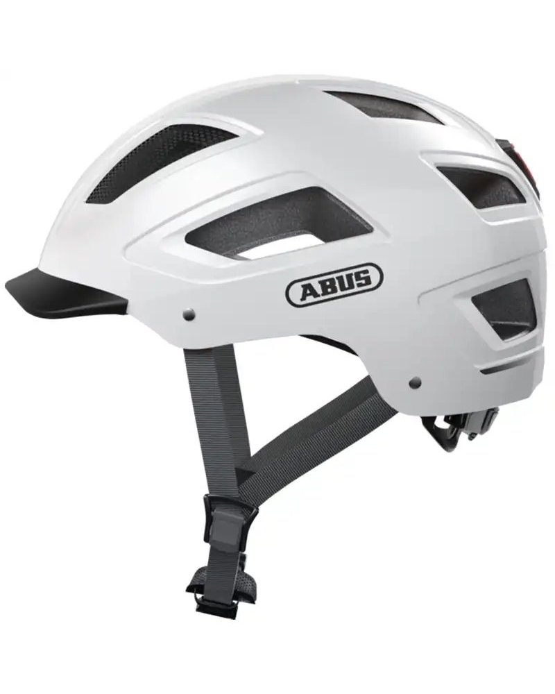 Abus Hyban 2.0 Casco Urban, Bianco Polare