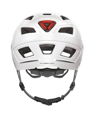 Abus Hyban 2.0 Casco Urban, Bianco Polare