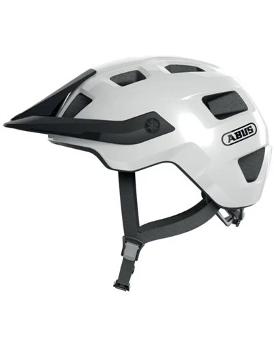 Abus MoTrip Casco MTB, Bianco Lucido