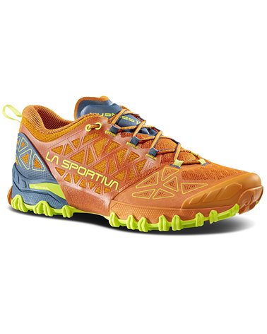 La Sportiva Bushido II Men's Trail Running Shoes, Hawaiian Sun/Lime Punch