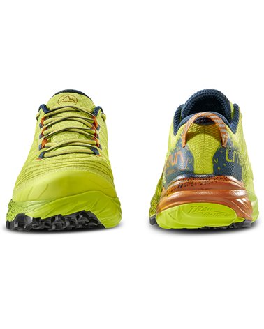 La Sportiva Akasha II Men's Trail Running Shoes, Lime Punch/Hawaiian Sun