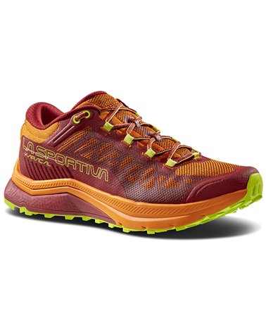 La Sportiva Karacal Men's Trail Running Shoes, Sangria/Hawaiian Sun
