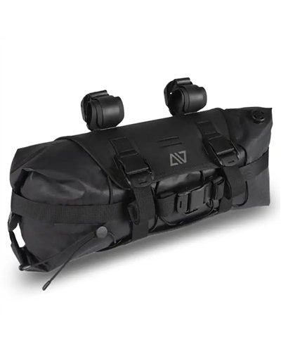 Acid Pack Pro 9 Set Borsa Manubrio Bici 9 Litri Impermeabile, Nero