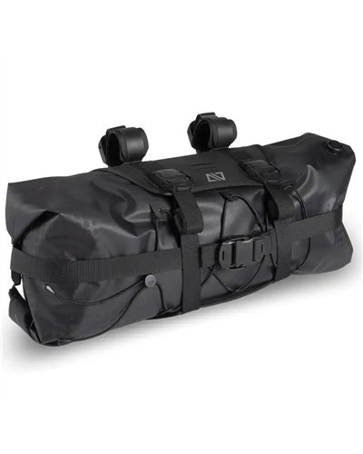 Acid Pack Pro 15 Set Borsa Manubrio Bici 15 Litri Impermeabile, Nero