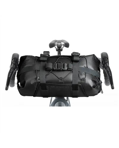 Acid Pack Pro 15 Set Borsa Manubrio Bici 15 Litri Impermeabile, Nero