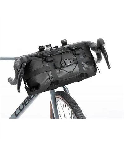 Acid Pack Pro 15 Set Borsa Manubrio Bici 15 Litri Impermeabile, Nero