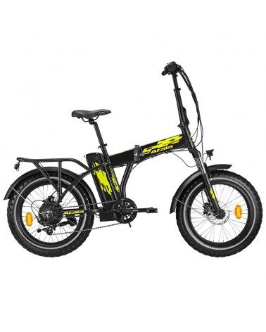 Atala e-Bike Pieghevole Extrafolding Shimano Tourney 7V EcoLogic 540Wh, Nero/Giallo Opaco
