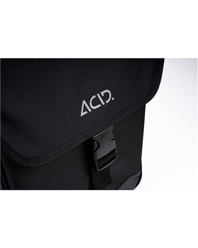Acid CMPT 15 Double Coppia Borse Bici Posteriori 30 Litri, Nero