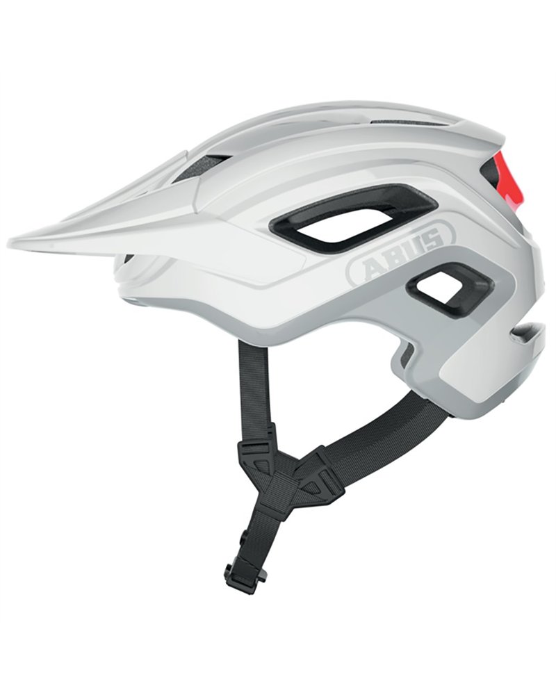 Abus CliffHanger Casco MTB, Bianco Lucido