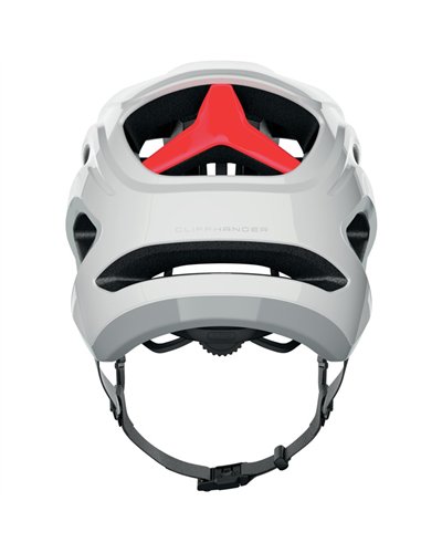 Abus CliffHanger Casco MTB, Bianco Lucido
