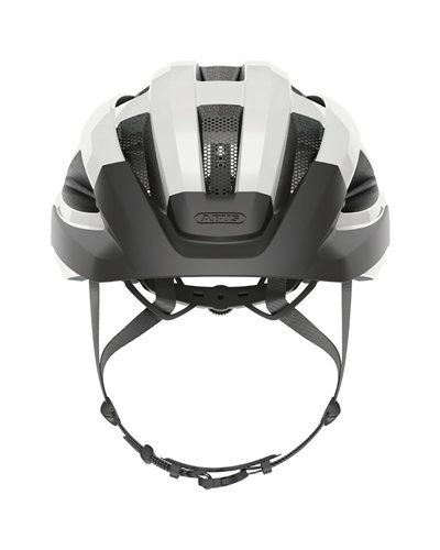 Abus Macator Road Cycling Helmet, White/Silver
