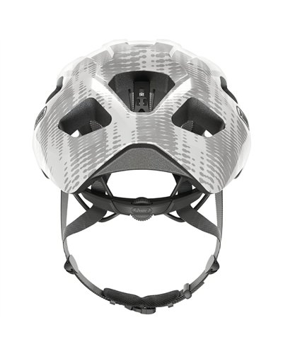 Abus Macator Road Cycling Helmet, White/Silver