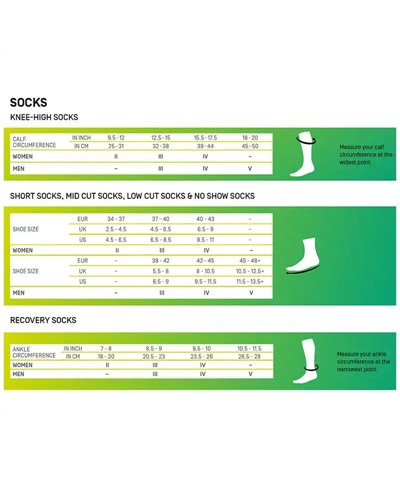 Cep Nighttech Compression Men's Running Socks, Black