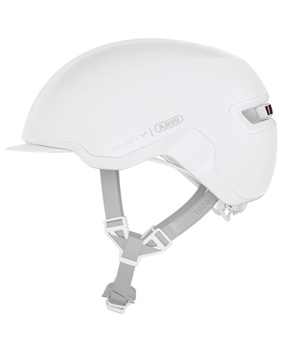 Abus Hud-Y Urban Cycling Helmet, Pure White