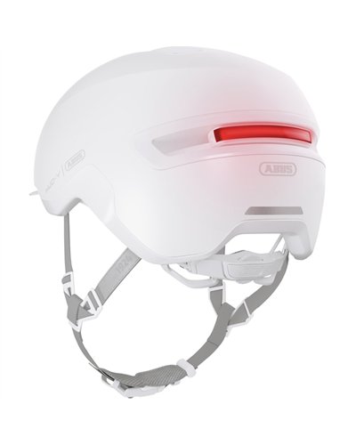 Abus Hud-Y Casco Urban, Bianco Puro