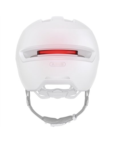 Abus Hud-Y Casco Urban, Bianco Puro