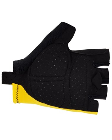Santini Tour de France Official Short Finger Cycling Gloves, Yellow