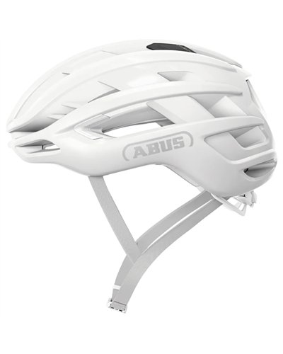 Abus AirBreaker 2.0 Casco Strada, Bianco Puro