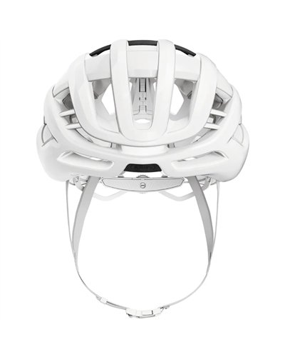 Abus AirBreaker 2.0 Casco Strada, Bianco Puro