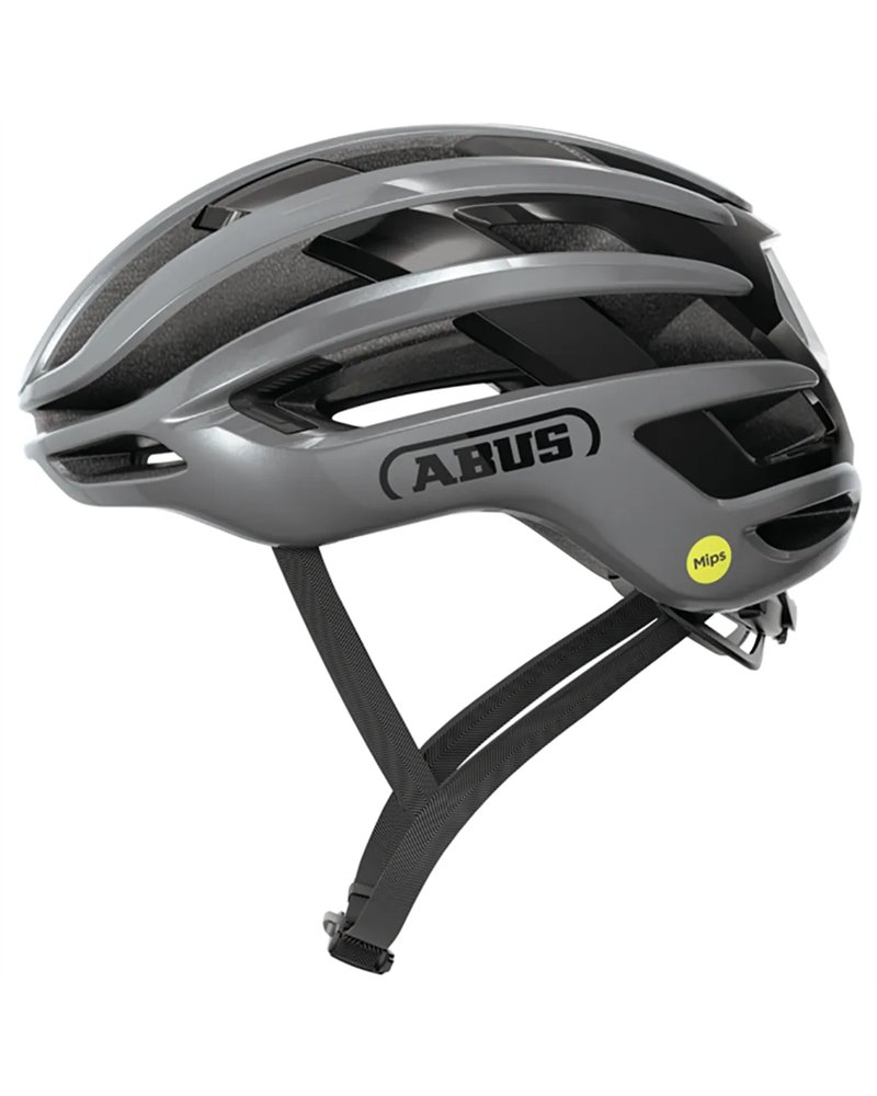 Abus AirBreaker 2.0 MIPS Casco Strada, Graphite Silver