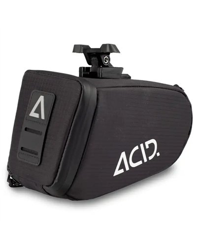 Acid Click L Borsa Sottosella Bici 1 Litro, Nero