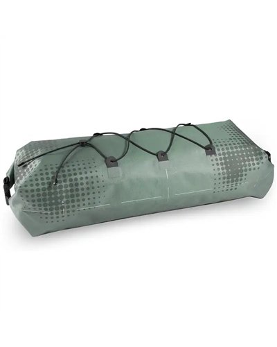 Acid Pack Pro 15 Set Borsa Manubrio Bici 15 Litri Impermeabile, Nero/Verde