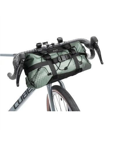 Acid Pack Pro 15 Waterproof Handlebar Bag Pack 15 Liters, Black/Green