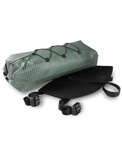 Acid Pack Pro 15 Set Borsa Manubrio Bici 15 Litri Impermeabile, Nero/Verde