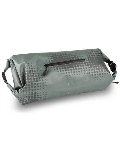 Acid Pack Pro 9 Set Borsa Manubrio Bici 9 Litri Impermeabile, Nero/Verde