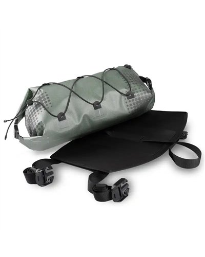 Acid Pack Pro 9 Waterproof Handlebar Bag Pack 9 Liters, Black/Green