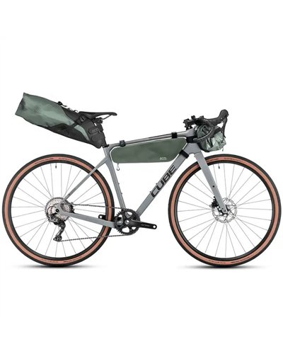Acid Pack Pro 9 Set Borsa Manubrio Bici 9 Litri Impermeabile, Nero/Verde