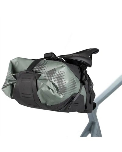 Acid Pack Pro 11 Set Borsa Sottosella Bici 11 Litri Impermeabile, Nero/Verde